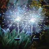 Salcar 2er Set LED Solar Gartenleuchte mit Feuerwerk-Effekt Salcar