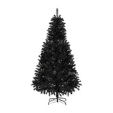 Salcar 180/210cm Künstlicher Weihnachtsbaum Schwarzer Weihnachtsbaum mit Ständer, Edeltanne, mit 735/1025 Spitzen Salcar