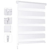 Sekey Doppelrollo ohne Bohren oder mit Bohren, Weiß Sekey