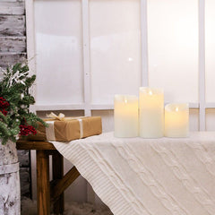 Salcar 3er Set LED Kerzen Batteriebetriebe