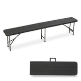 Sekey 180 cm Klappbar Gartenbank mit Tragegriff, bis 200kg Belastbar Sekey