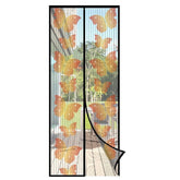 Sekey Fliegengitter Balkontür 90x210 cm – Magnetischer Insektenschutz ohne Bohren, reißfest & wetterfest, lichtdurchlässig, mit extra starken Magneten & 4 cm Klettband – Schwarz Sekey