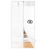 Sekey Fliegengitter Balkontür Magnet, Insektenschutz, Zentraler Privatschutzbereich, Klettverschluss-Montage, Ohne Bohren, Für Holz-, Eisen- und Aluminiumtüren, Weiß Sekey