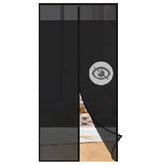 Sekey Fliegengitter Balkontür Magnet, Insektenschutz mit Privatsphäre, Klettverschluss-Montage, Bohrenfrei, Passend für Holz-, Eisen- & Aluminiumtüren, Schwarz Sekey