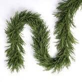 Salcar Künstliche Tannengirlande aus 100 % PE – Naturgetreue Weihnachtsgirlande, extra dicht, 3 m / 5 m