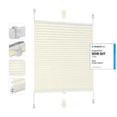 Sekey Plissee ohne Bohren, Beige Sekey