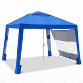 Sekey Strandmuschel Pop Up 240x240 cm blaues Strandzelt für 4 bis 6 Personen mit UV50+ Sonnenschutz