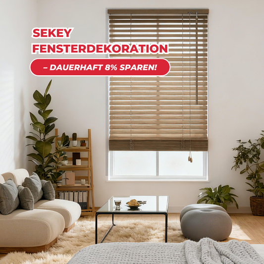 Sekeymall – Offizieller Online-Shop für Plissee, Jalousie &amp; Rollo mit dauerhaft 8 % Rabatt