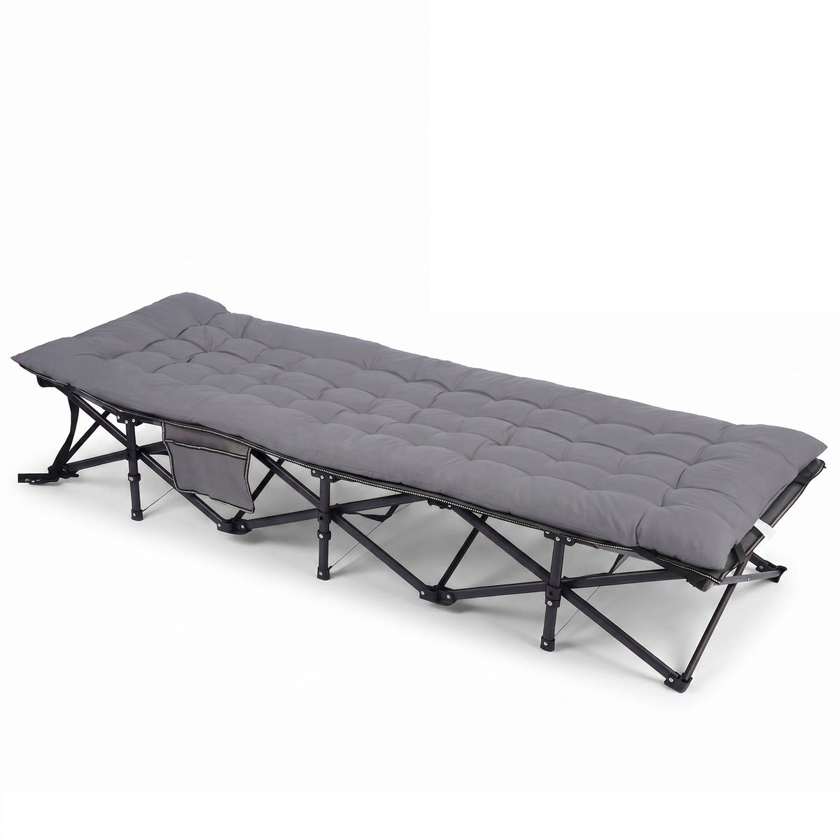 Salcar Klappbares Campingbett mit Matratze – 190 × 71 cm, 14 Standbeine, bis 250 kg, Gästebett & Feldbett