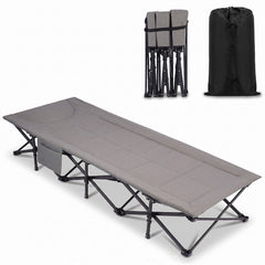 Sekey Klappbares Campingbett mit integrierter Matratze – 190 × 71 cm, 14 Standbeine, bis 250 kg, Gästebett & Feldbett