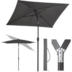 Sekey 180 x 125 cm Balkonschirm Rechteckig mit Schutzhülle, Sonnenschutz UV50+ Sekey