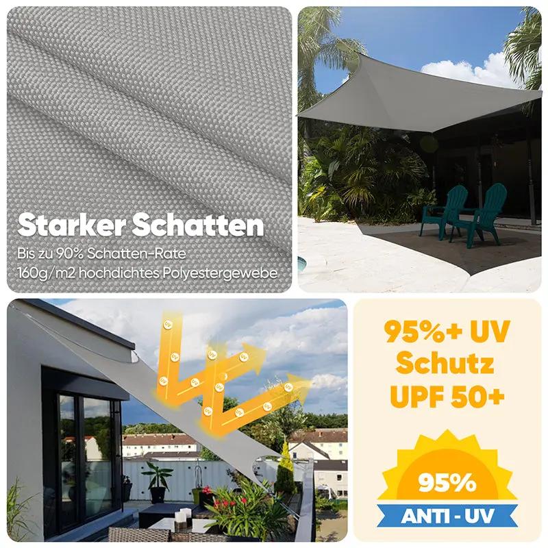 sonnensegel wasserfest test Hochwertiges Sonnensegel Polyester – UV-Schutz, wasserabweisend, langlebig – sekeymall