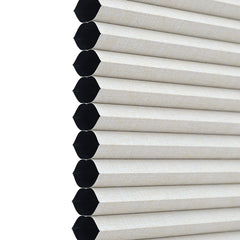 Sekey Wabenplissee ohne Bohren 100 % Verdunkelung, blickdichtes Klemmfix Plissee in Textiloptik, Beige