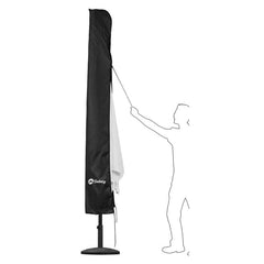 Sekey 220 x 30/50 cm protective cover for 400 cm parasol, made of polyester fabric