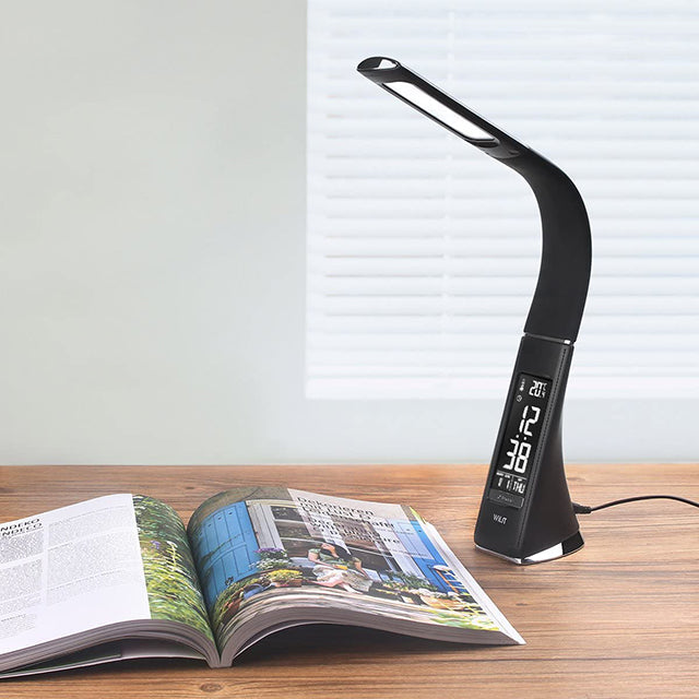 WILIT U2A 5W LED desk lamp, with 3 brightness levels, with alarm clock