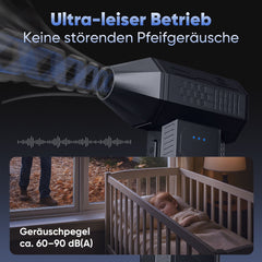 Salcar Elektrischer Air Duster X3 mini mit 110.000 U/min – Tragbares & Wiederaufladbares Staubgebläse mit Turbomodus für PC, Auto & Haushalt Salcar