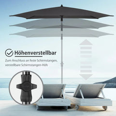 Sekey 180 x 125 cm Balkonschirm Rechteckig mit Schutzhülle, Sonnenschutz UV50+ Sekey