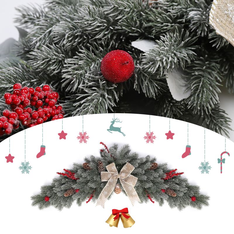 Salcar 1m Artificial Christmas Garland made of 100% PE