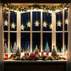 Salcar LED-Sterne 3er-Set Ø15 cm – Warmweiße Fensterdeko mit Netzstecker & Timer, Superhelle LEDs, Weihnachtsdeko für Innen & Außen Salcar