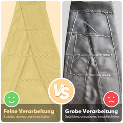 Sekey Sun Shade Sail with Kit PES Sun Protection Sail Waterproof 