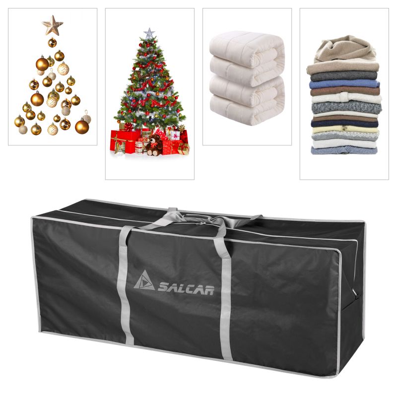 SALCAR large Christmas tree storage bag, 150 * 50 * 60 cm oversized travel bag, storage bag