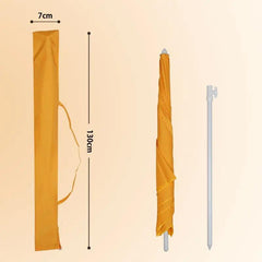 Sekey 180 x 125 cm Balkonschirm Rechteckig mit Schutzhülle, Sonnenschutz UV50+ Sekey