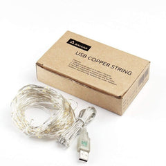 Salcar 10 m LED Micro Lichterkette, 100 LEDs, USB-betrieben