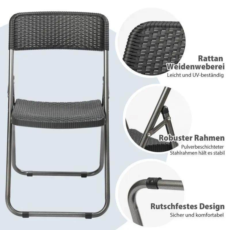 Sekey 2er Gartenmöbel-Set Stilvolle Rattan-Optik robust & pflegeleicht – sekeymall