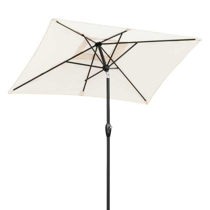 Sekey 210 x 140 cm aluminum parasol with crank, sun protection UV50+