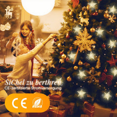 Salcar LED-Sterne 3er-Set Ø15 cm – Warmweiße Fensterdeko mit Netzstecker & Timer, Superhelle LEDs, Weihnachtsdeko für Innen & Außen Salcar