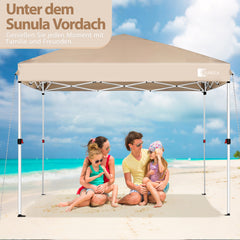 Sunula Pavillon 3x3m Wasserdicht & Stabil – Faltpavillon mit Verdickten Rohren, UV-Schutz & Tragetasche, für Garten, Camping & Veranstaltungen