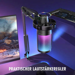 Fifine USB Kondensator Mikrofon mit Arm und Stummschalttaste, A6T Sekey