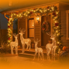 Salcar LED Lichterkette Warmweiß, 100/200/300 LEDs, 16m/32m/48m, 31V, 8 Modi, Timer & Memory, IP44 Wasserdicht, Weihnachtsbeleuchtung Außen Innen