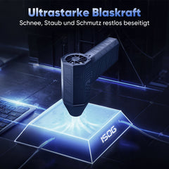 Salcar Elektrischer Air Duster X3 mini mit 110.000 U/min – Tragbares & Wiederaufladbares Staubgebläse mit Turbomodus für PC, Auto & Haushalt Salcar