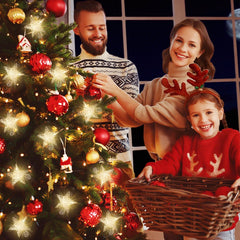 Salcar LED-Sterne 3er-Set Ø15 cm – Warmweiße Fensterdeko mit Netzstecker & Timer, Superhelle LEDs, Weihnachtsdeko für Innen & Außen Salcar