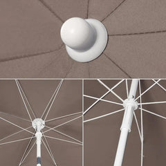 Sekey ∅ 160 cm Strandschirm mit Schutzhülle, Sonnenschutz UV25+ Sekey