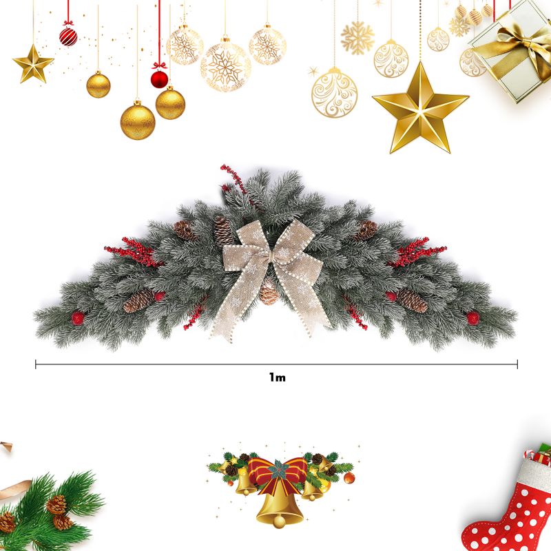 Salcar 1m Artificial Christmas Garland made of 100% PE