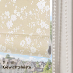 Sekey Seitenzugrollo Klemmfix ohne Bohren – Dekoratives Rollo mit Muster, Lichtschutz & Sichtschutz, 4 Designs, stufenlos verstellbar
