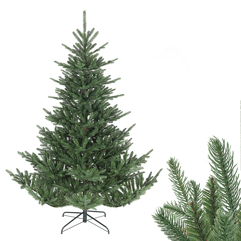 Salcar 180/210cmArtificial Christmas tree, noble fir, with 1204/1609 PE branches and 398/658 PVC branches