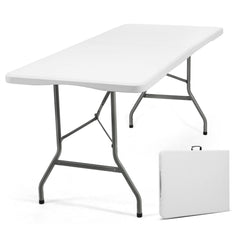 Sekey Klapptisch Gartentisch klappbar – Rattan-Optik/Glatt, wetterfest & tragbar, ideal für Balkon, Garten & Party Sekey