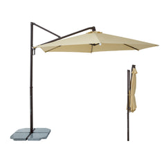 Sekey Ampelschirm 300 cm – Aluminium Sonnenschirm mit 360° Drehung, Neigefunktion, UV50+ Schutz