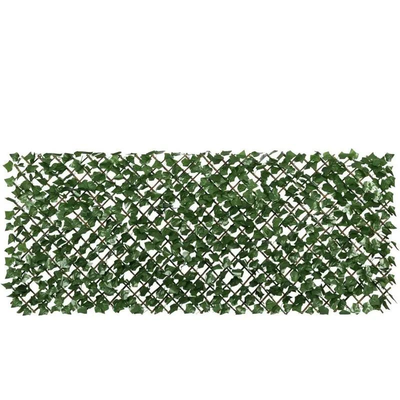 Sekey Ausziehbarer Weidenzaun mit Blättern aus Kunststoff Sekey