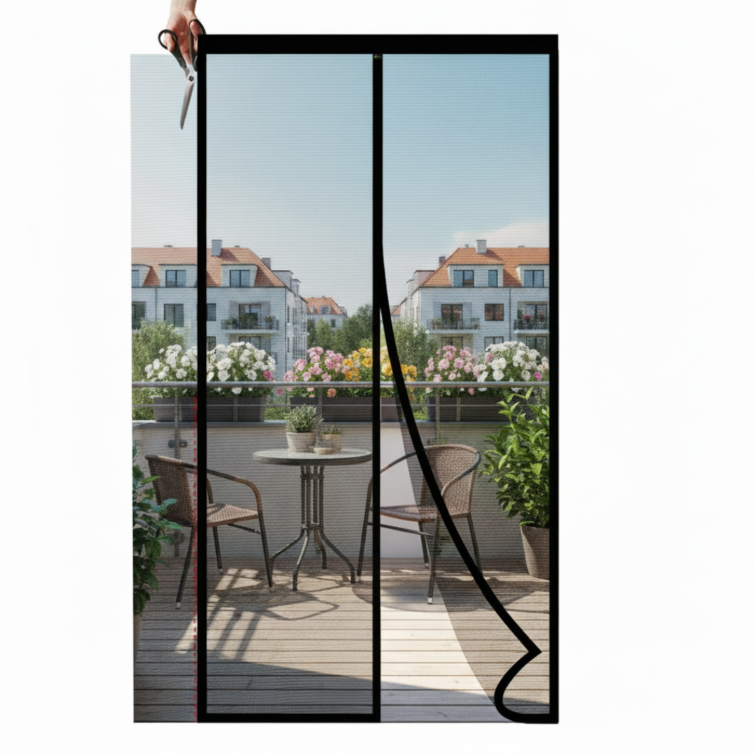 Sekey scratch-resistant magnetic fly screen, width can be cut to size