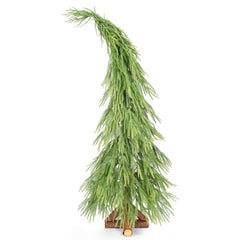Salcar Artificial Christmas Tree with Wooden Stand – 100% PE, soft green &amp; lifelike – 120 cm / 150 cm, easy to care for &amp; stable
