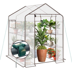 Sekey foil greenhouse 200x145x145 cm – balcony greenhouse with 10 shelves, stable &amp; ideal for healthy plant growth