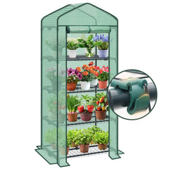 Sekey Mini Greenhouse for Tomatoes with 4 Levels – Compact Foil Greenhouse for Balcony &amp; Garden, Stable &amp; Space-Saving (160×70×50 cm)