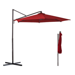 Sekey Ampelschirm 300 cm – Aluminium Sonnenschirm mit 360° Drehung, Neigefunktion, UV50+ Schutz Sekey
