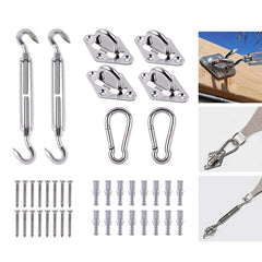 Sekey sun sail sun protection mounting set sun sail accessories for installation
