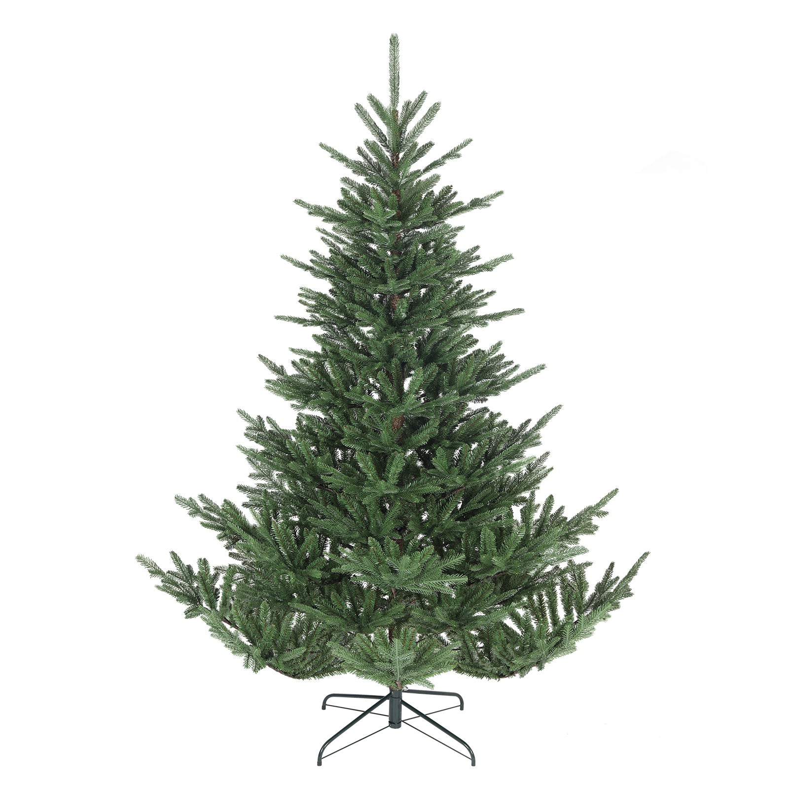 Salcar 180/210cmKünstlicher Weihnachtsbaum, Edeltanne, mit 1204/1609 PE-Zweigen und 398/658 PVC-Zweigen