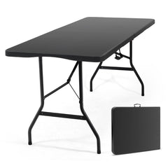 Sekey Klapptisch Gartentisch klappbar – Rattan-Optik/Glatt, wetterfest & tragbar, ideal für Balkon, Garten & Party Sekey